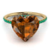 Heart Shape Brown Diamond Ring - Noelle No. 1104