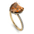 Heart Shape Brown Diamond Ring - Noelle No. 1101