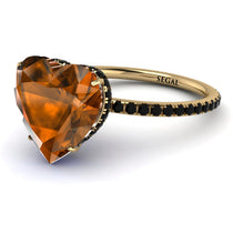 Heart Shape Brown Diamond Ring - Noelle No. 1107 image 1