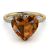 Heart Shape Brown Diamond Ring - Noelle No. 1101 image 3