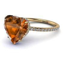 Heart Shape Brown Diamond Ring - Noelle No. 1101 image 1