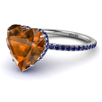 Heart Shape Brown Diamond Ring - Noelle No. 1115 image 1