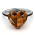 Heart Shape Brown Diamond Ring - Noelle No. 1109