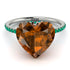 Heart Shape Brown Diamond Ring - Noelle No. 1106 image 3