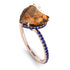 Heart Shape Brown Diamond Ring - Noelle No. 1114