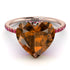 Heart Shape Brown Diamond Ring - Noelle No. 1111 image 3