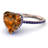 Heart Shape Brown Diamond Ring - Noelle No. 1114 image 1