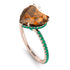 Heart Shape Brown Diamond Ring - Noelle No. 1105