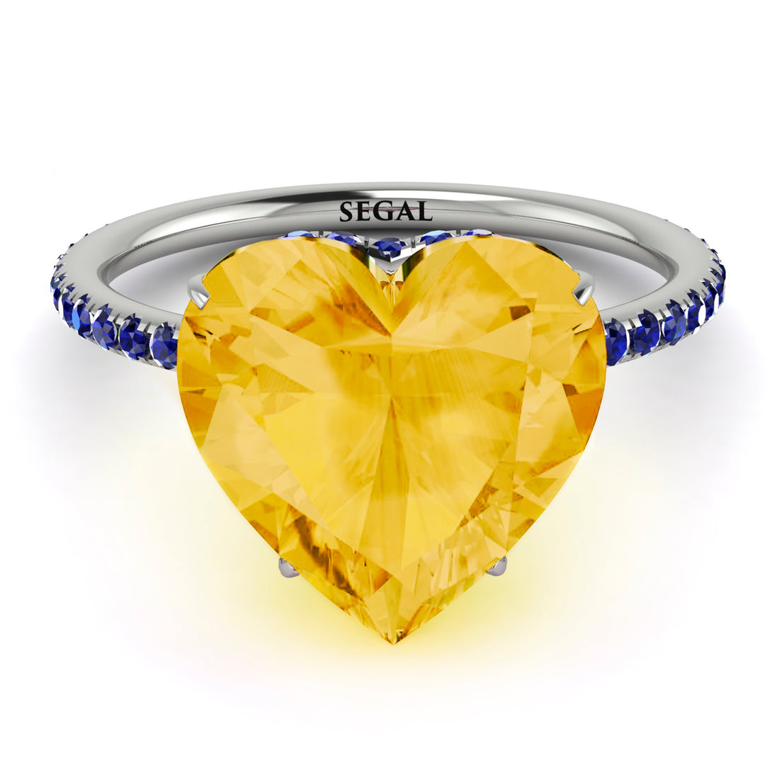 Heart Shape Citrine Ring - Noelle No. 615