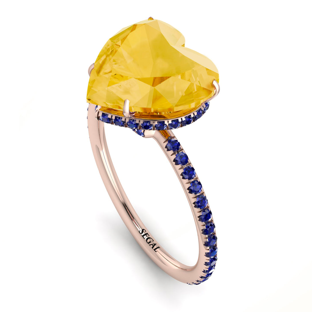 Heart Shape Citrine Ring - Noelle No. 614