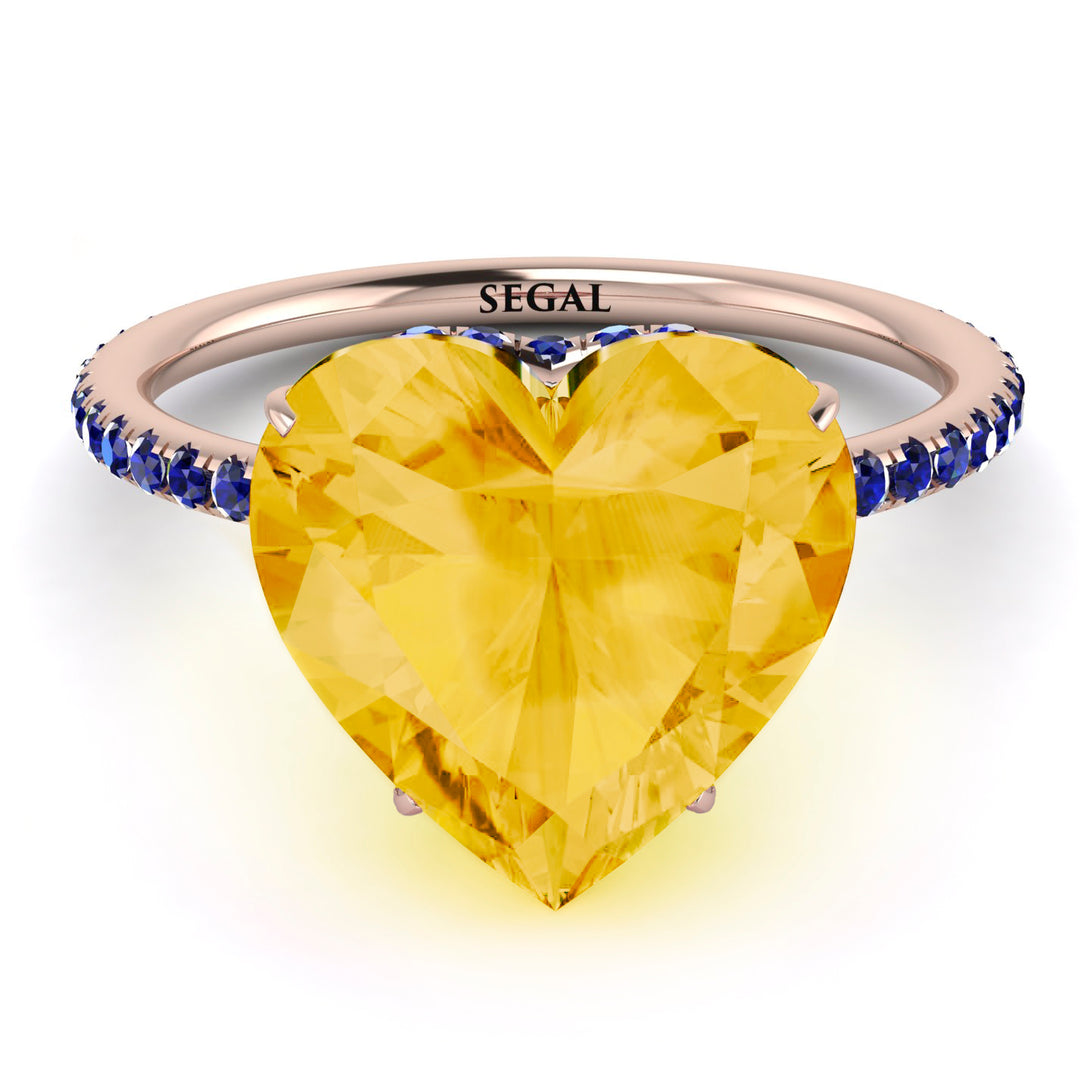 Heart Shape Citrine Ring - Noelle No. 614