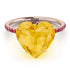 Heart Shape Citrine Ring - Noelle No. 611