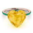 Heart Shape Citrine Ring - Noelle No. 605