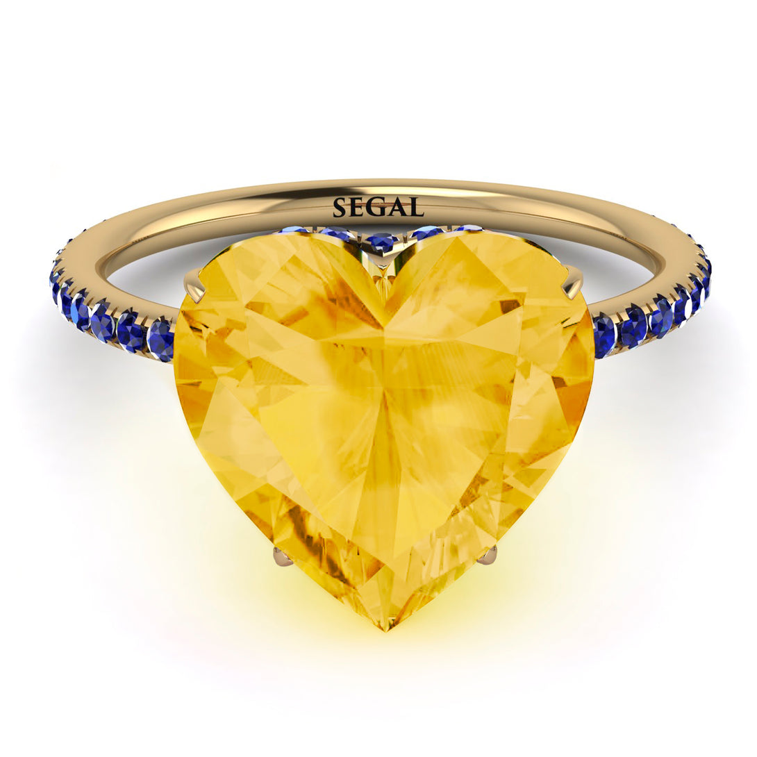 Heart Shape Citrine Ring - Noelle No. 613
