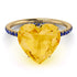 Heart Shape Citrine Ring - Noelle No. 613