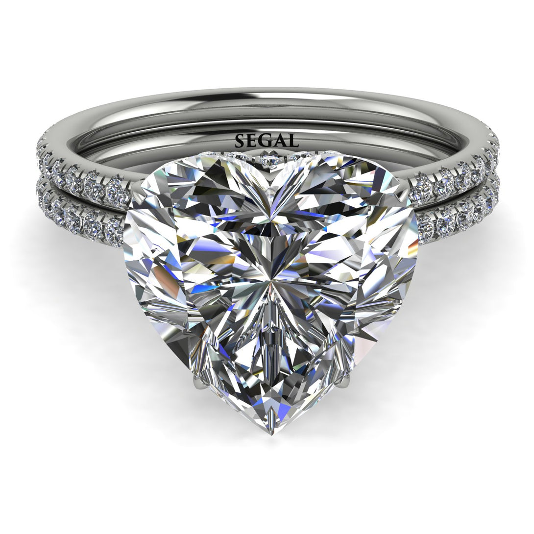 Heart Shape diamond Bridal Set - Noelle No. 3