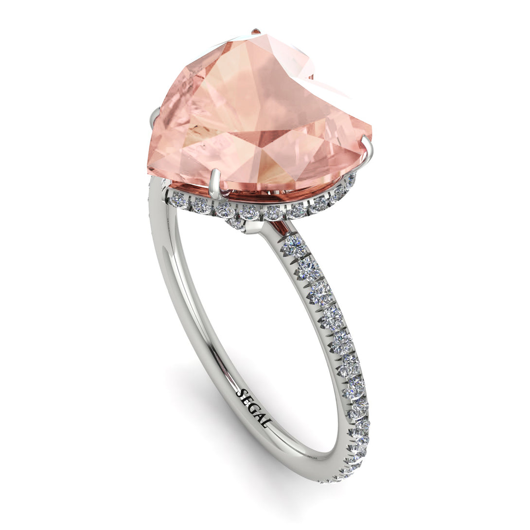 Heart Shape Morganite Ring - Noelle No. 903