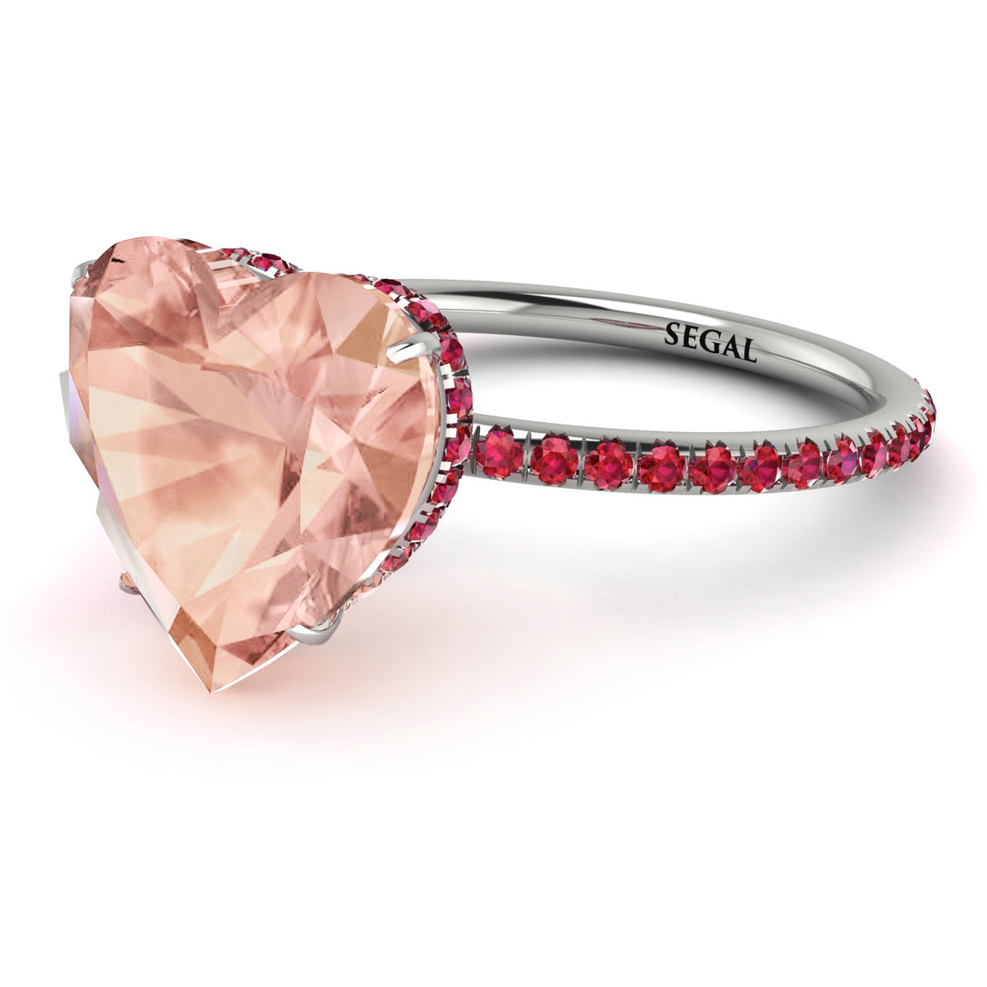 Heart Shape Morganite Ring - Noelle No. 912