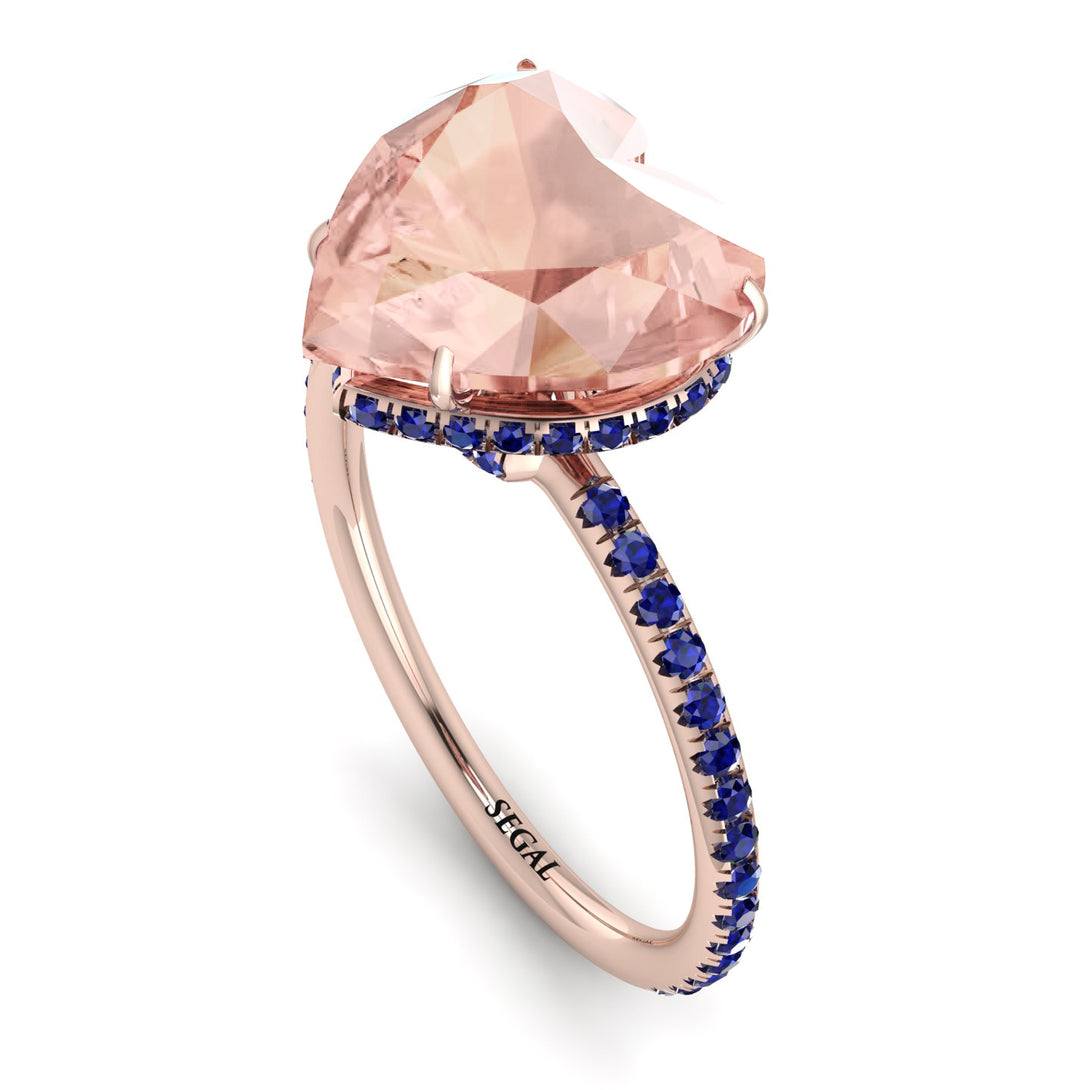 Heart Shape Morganite Ring - Noelle No. 914