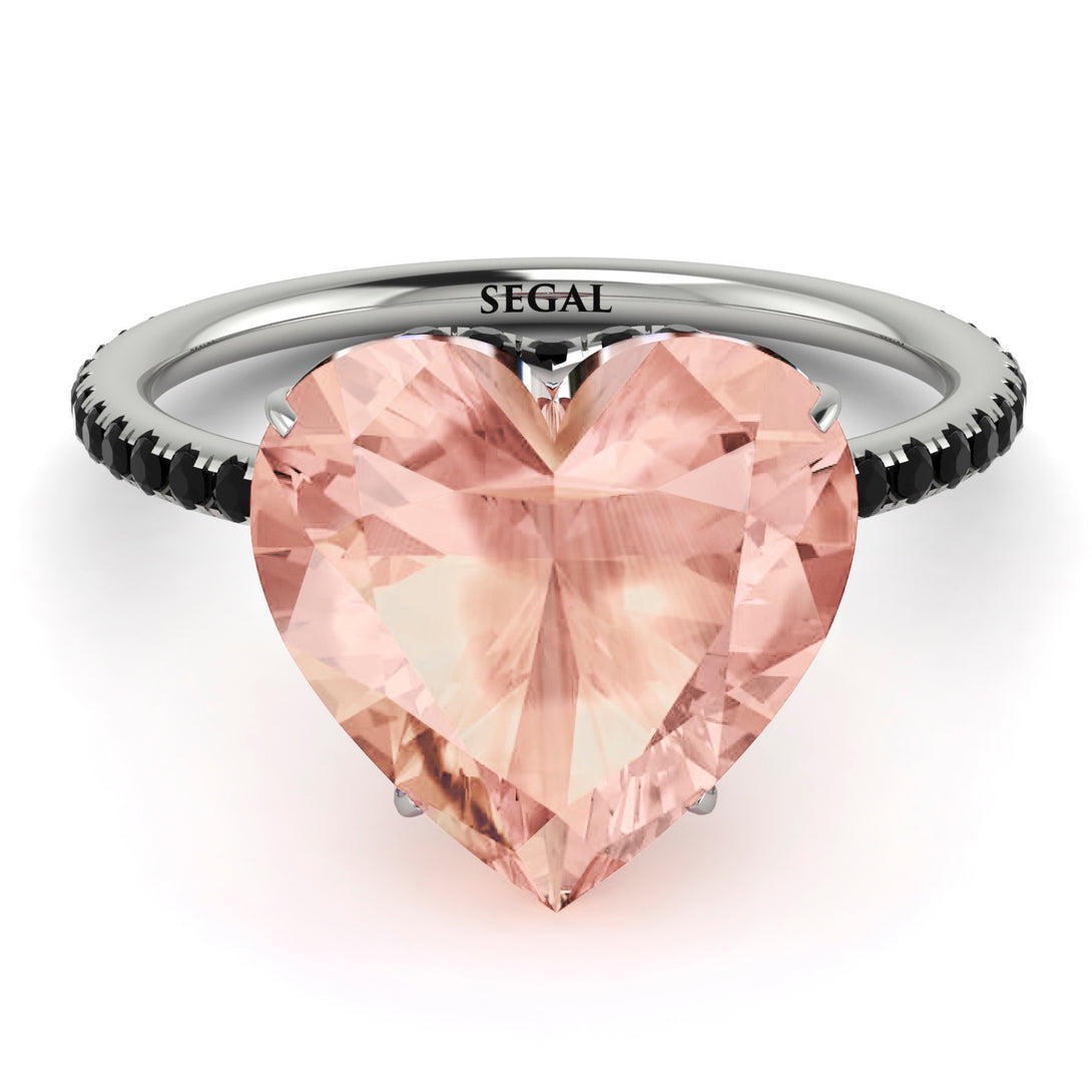 Heart Shape Morganite Ring - Noelle No. 909