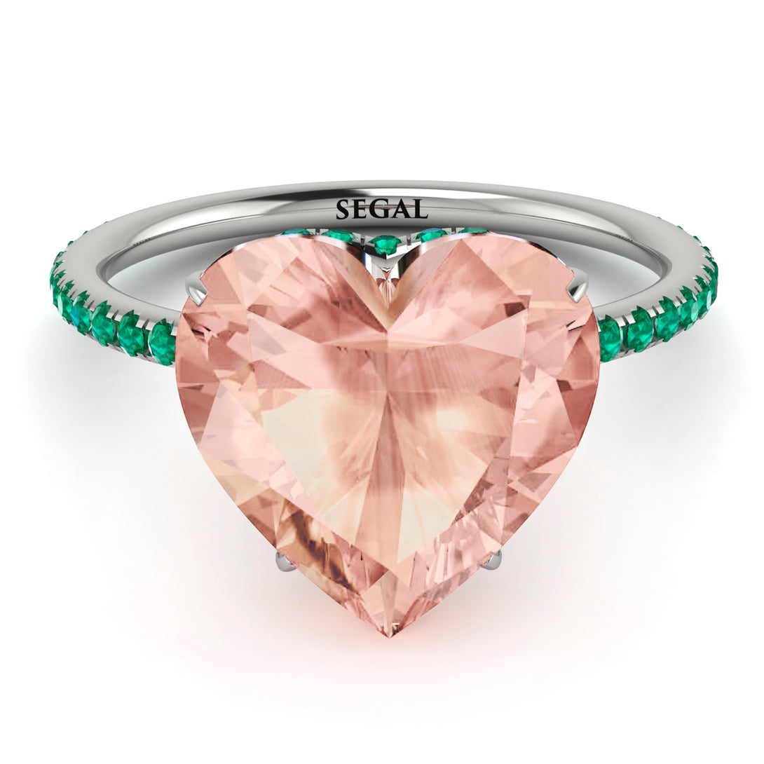 Heart Shape Morganite Ring - Noelle No. 906