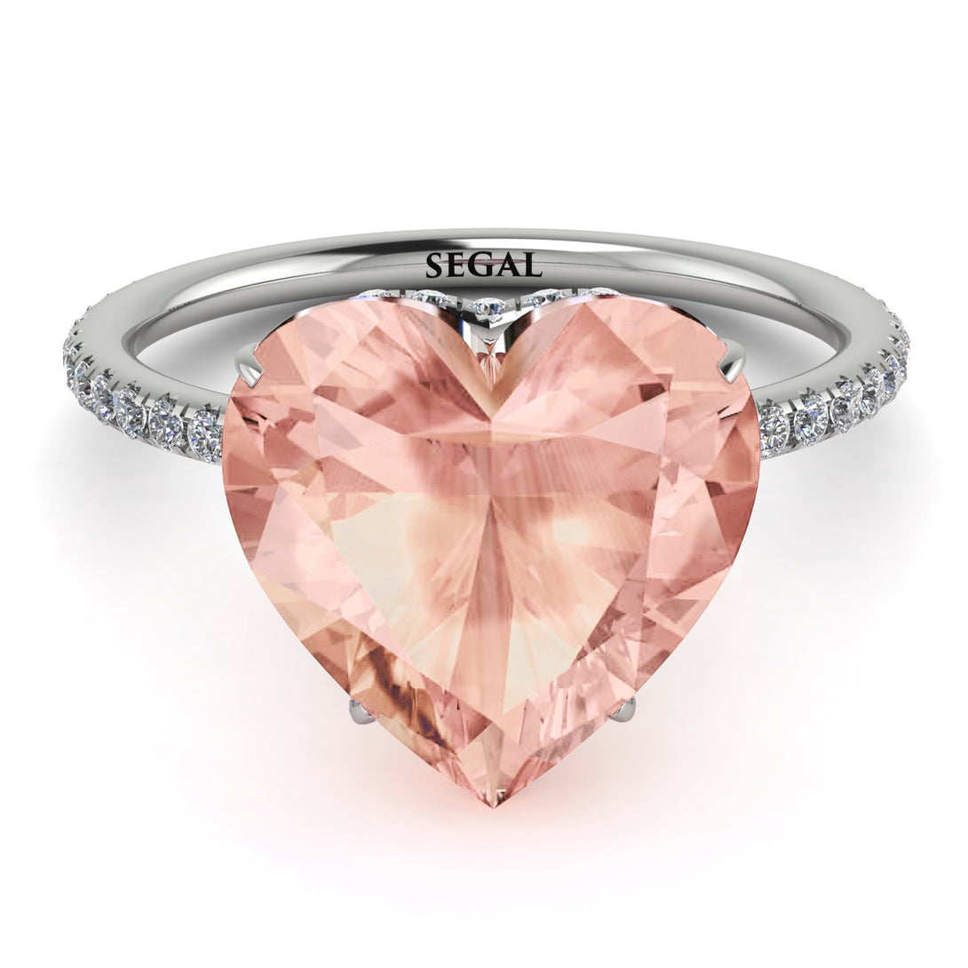 Heart Shape Morganite Ring - Noelle No. 903