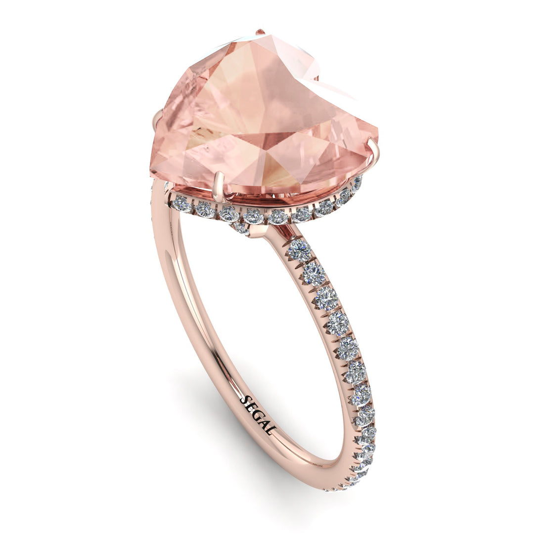 Heart Shape Morganite Ring - Noelle No. 902