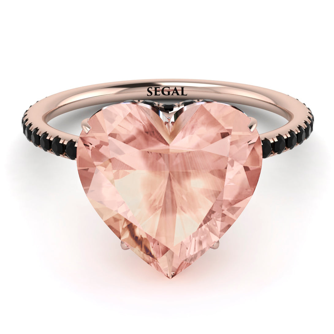 Heart Shape Morganite Ring - Noelle No. 908