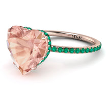 Heart Shape Morganite Ring - Noelle No. 905 image 1
