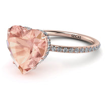 Heart Shape Morganite Ring - Noelle No. 902 image 1