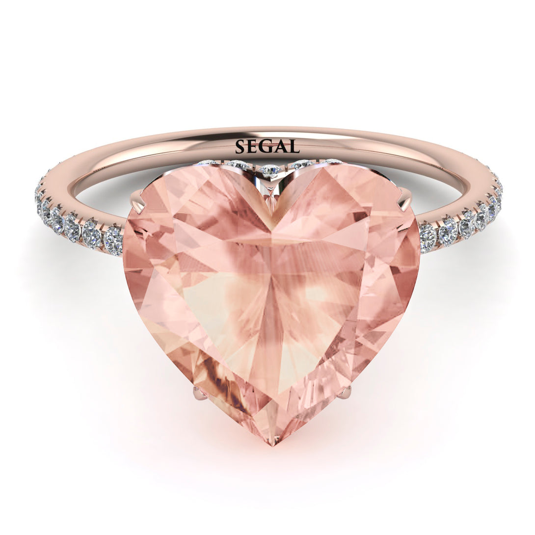 Heart Shape Morganite Ring - Noelle No. 902
