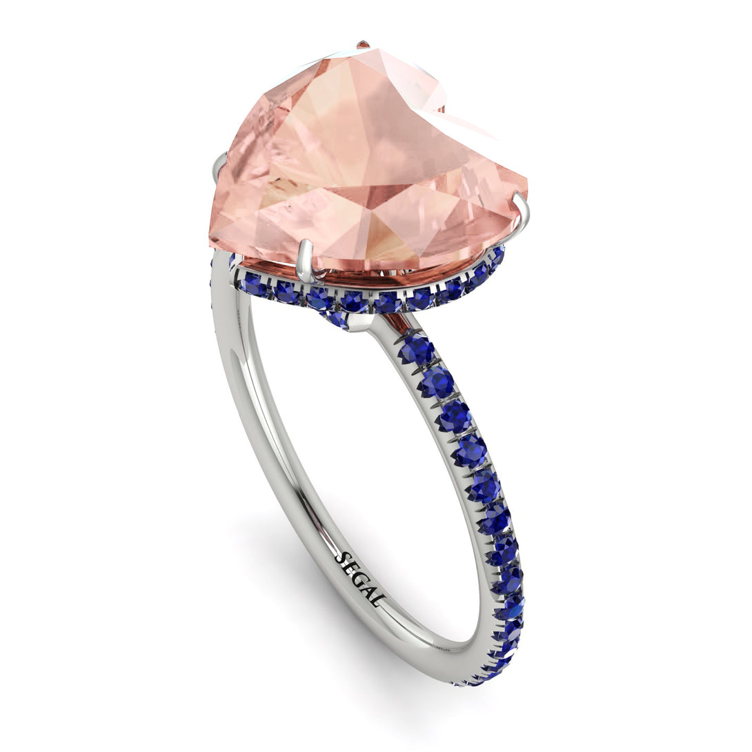 Heart Shape Morganite Ring - Noelle No. 915