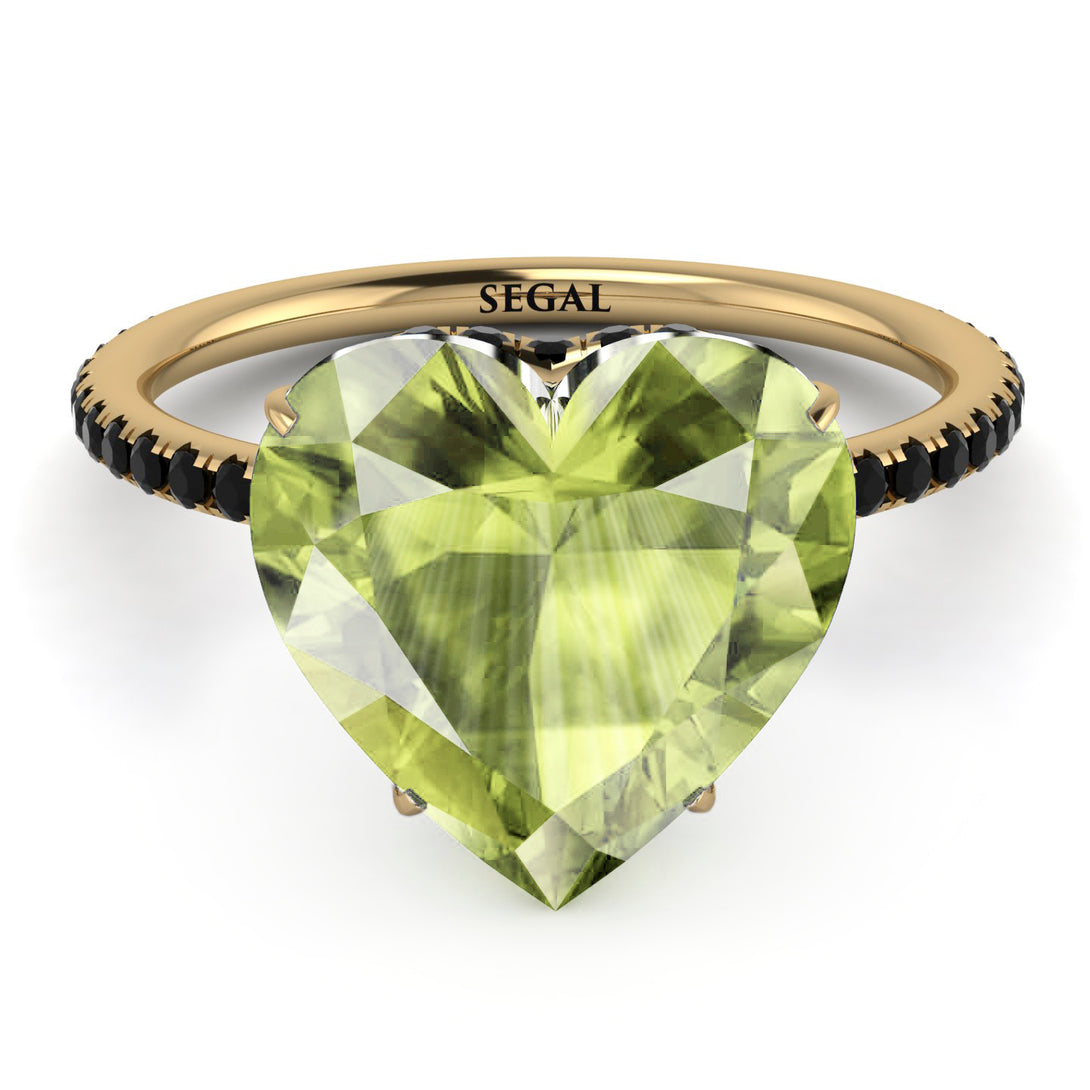 Heart Shape Peridot Ring - Noelle No. 707