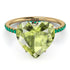 Heart Shape Peridot Ring - Noelle No. 704