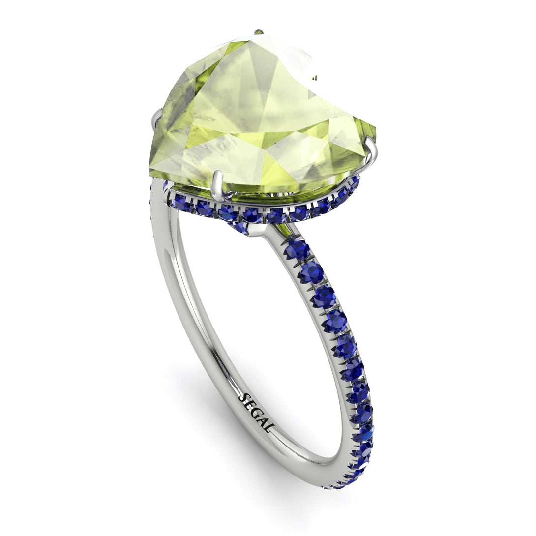 Heart Shape Peridot Ring - Noelle No. 715