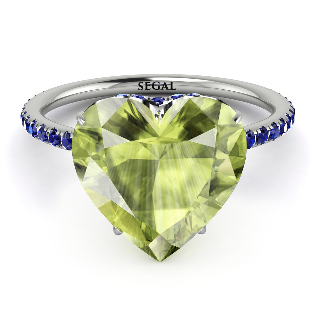 Heart Shape Peridot Ring - Noelle No. 715