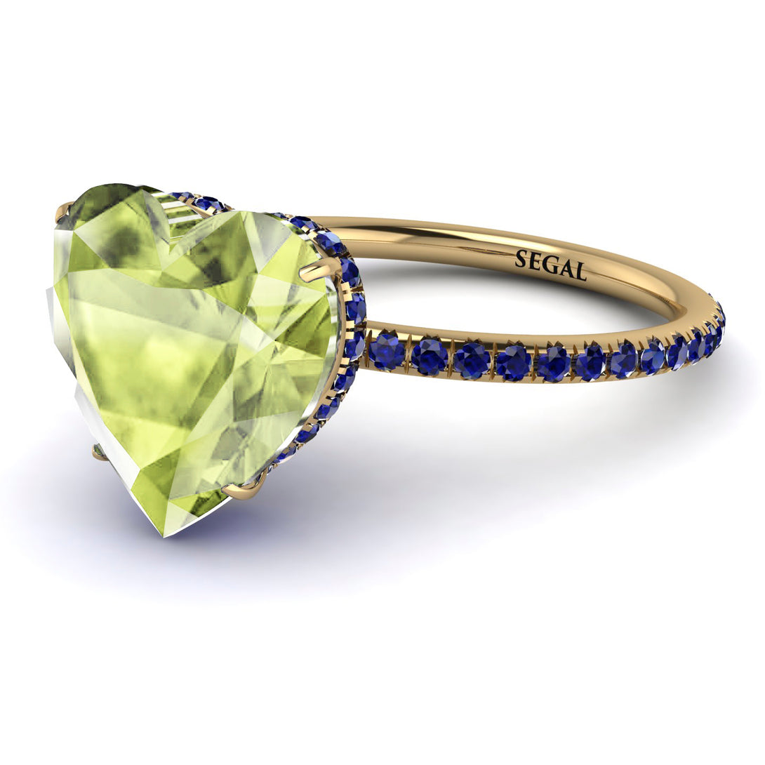 Heart Shape Peridot Ring - Noelle No. 713