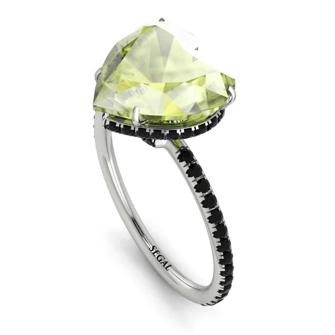 Heart Shape Peridot Ring - Noelle No. 709