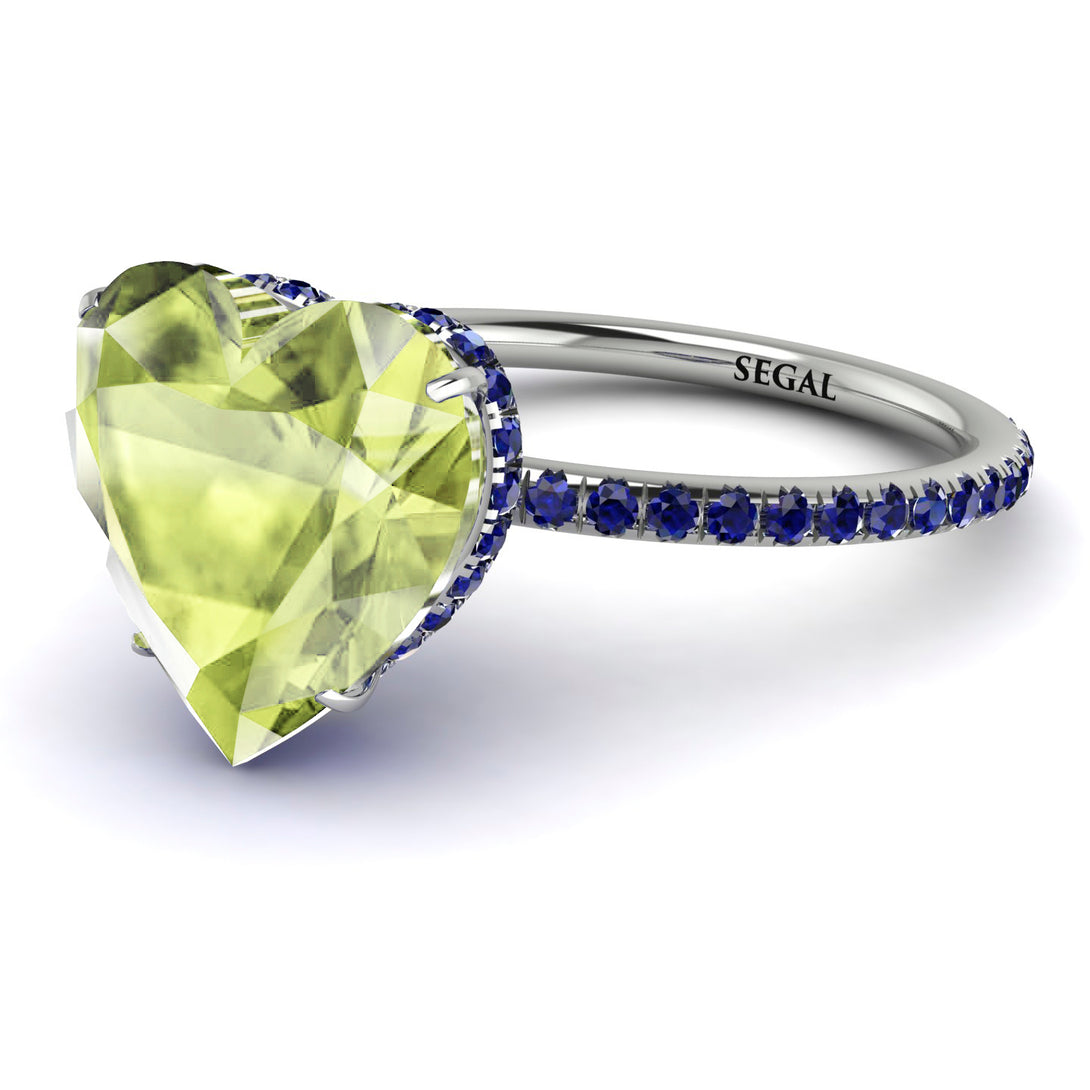 Heart Shape Peridot Ring - Noelle No. 715
