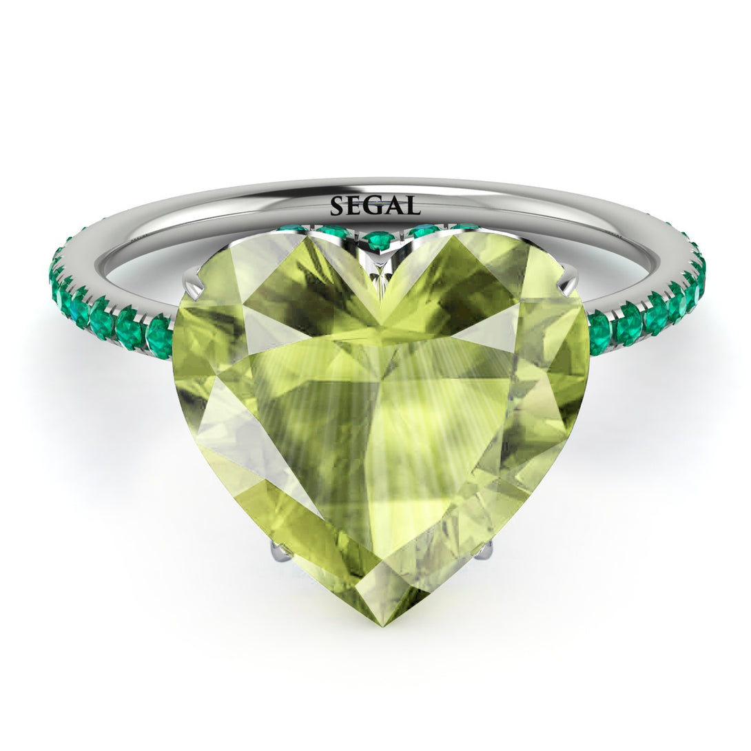 Heart Shape Peridot Ring - Noelle No. 706
