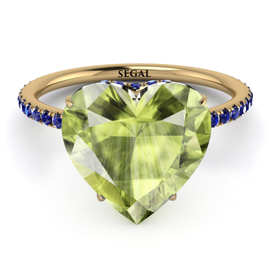 Heart Shape Peridot Ring - Noelle No. 713