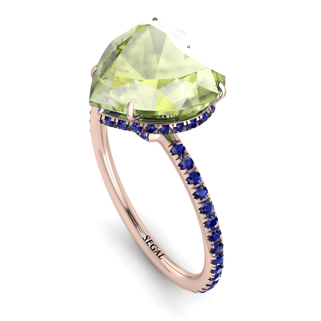 Heart Shape Peridot Ring - Noelle No. 714