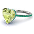 Heart Shape Peridot Ring - Noelle No. 706