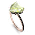 Heart Shape Peridot Ring - Noelle No. 708
