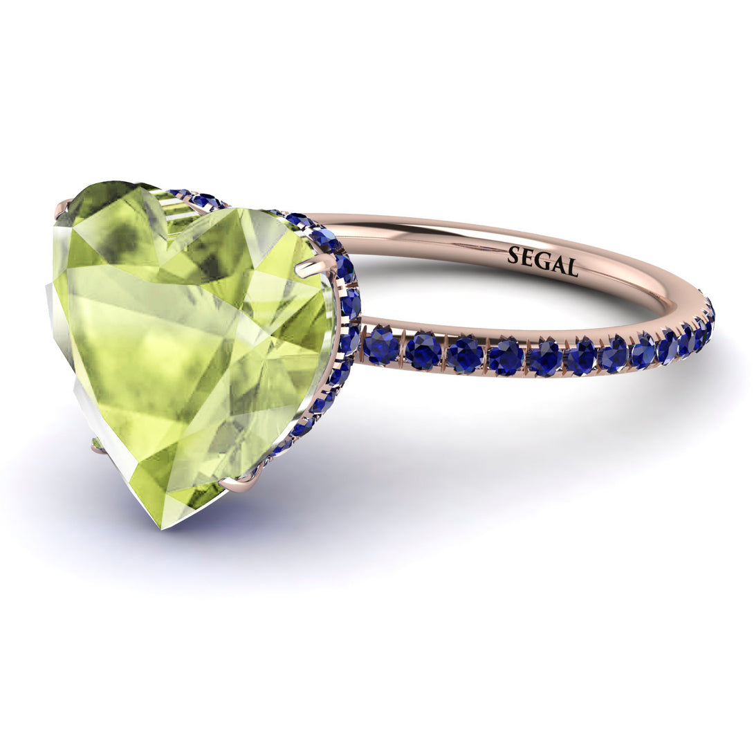 Heart Shape Peridot Ring - Noelle No. 714