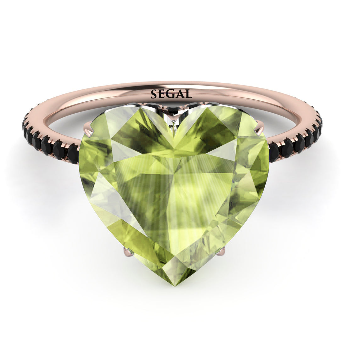 Heart Shape Peridot Ring - Noelle No. 708