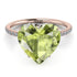 Heart Shape Peridot Ring - Noelle No. 702
