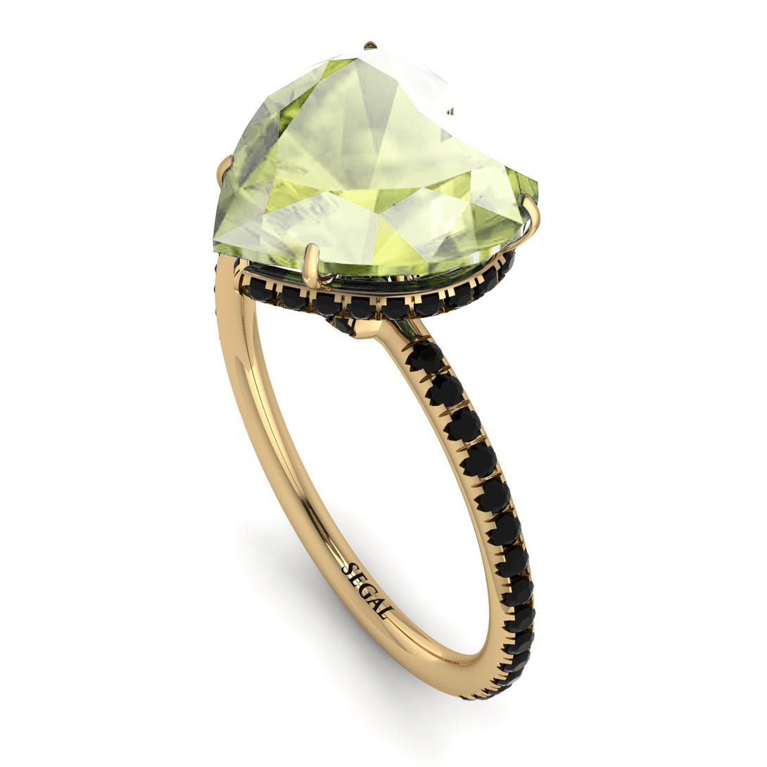 Heart Shape Peridot Ring - Noelle No. 707