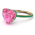 Heart Shape Pink Moissanite Ring - Noelle No. 804
