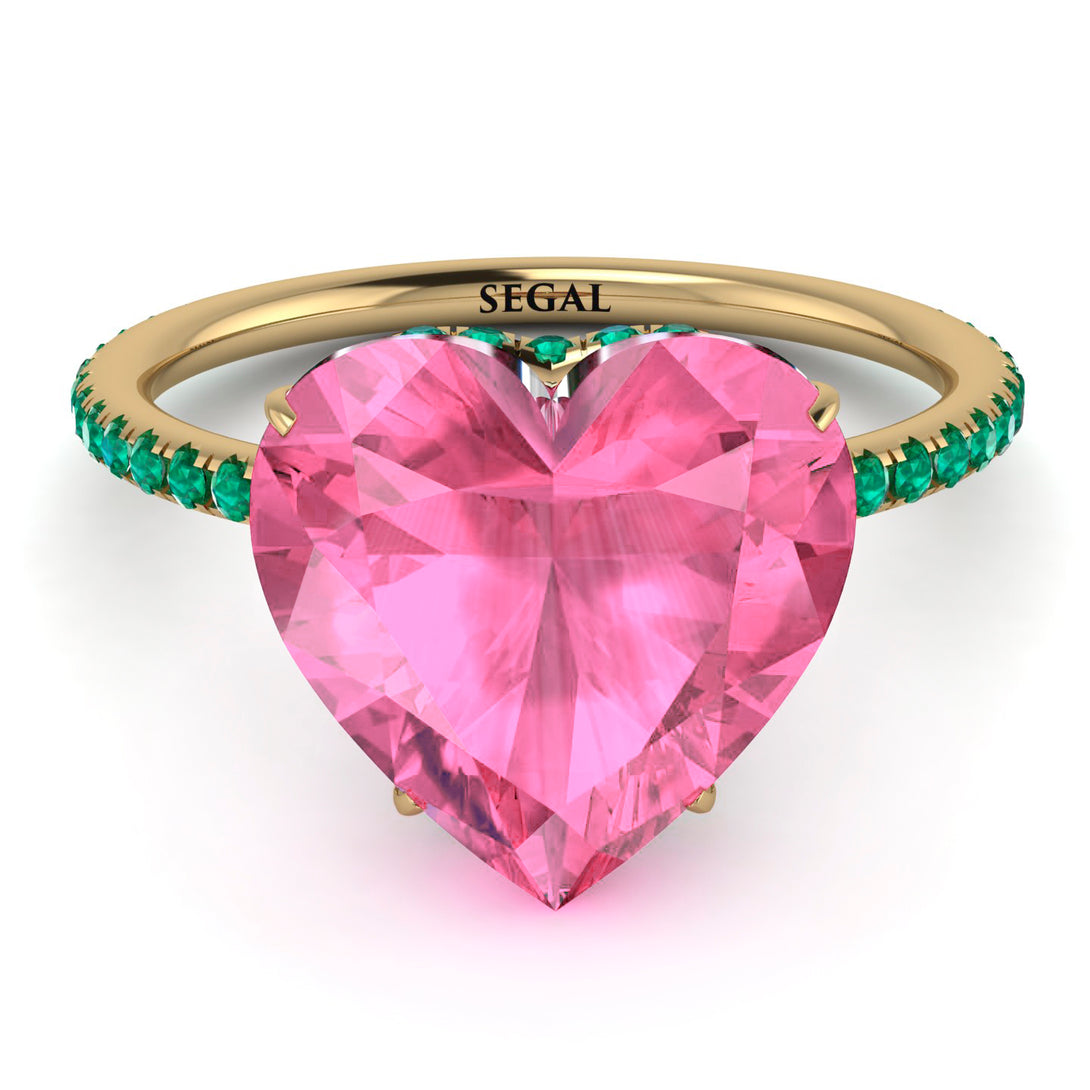 Heart Shape Pink Moissanite Ring - Noelle No. 804